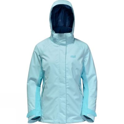 Chaquetas Jack Wolfskin Iceland Voyage 3in1 Mujer - Azules - Chile SAH473058